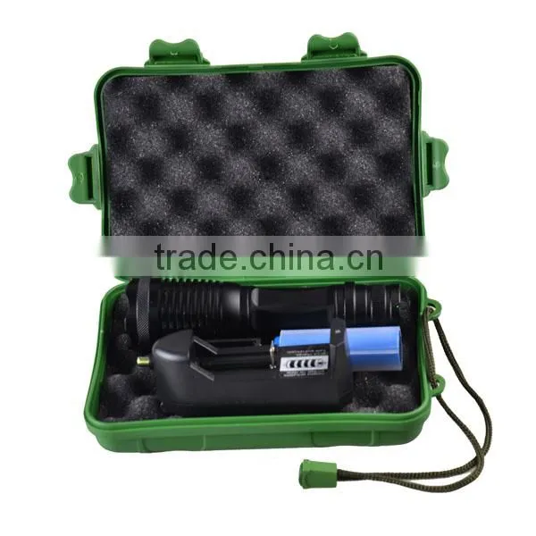 2000 Lumen Expedition Handheld Flashlight Led With Charger, 18650 2000mAh Rechargeable Battery and Sleeve, AAA Battery Holder Quality Choice photo-3
