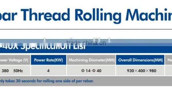 Thread Rolling Machine for Rebar for Construction photo-2