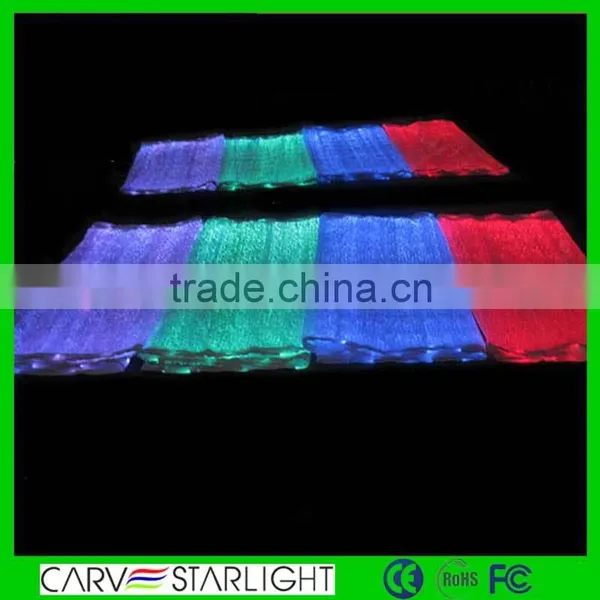 Luminescent Glow in the Dark Material Shiny Polyester Fiber Optics Fabric photo-5