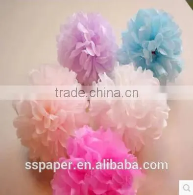 Tissue Paper Pom Poms Flower Ball for Indian Wedding Decoration Pots Quality Choice photo-2