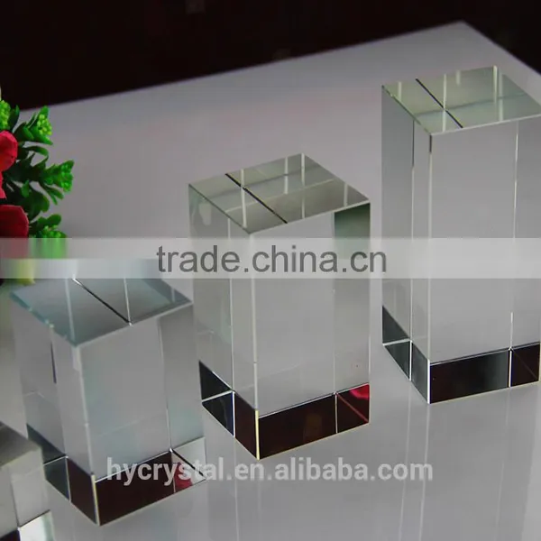 Transparent Decorative Glass Blocks Laser Etched Grs Engraving Crystal Block photo-6