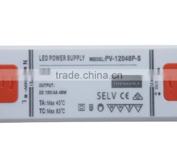 Energy Saving Design Led Powersupply 12v 48w Indoor Lighting