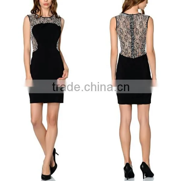 Made in China Clothing New Design Close Cut Mini Bodycon Girl Dress
