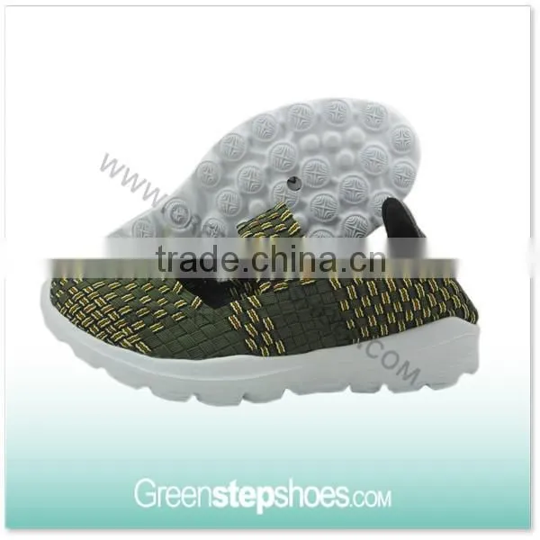 Elastic Upper Woven Leisure Shoes For Women photo-2