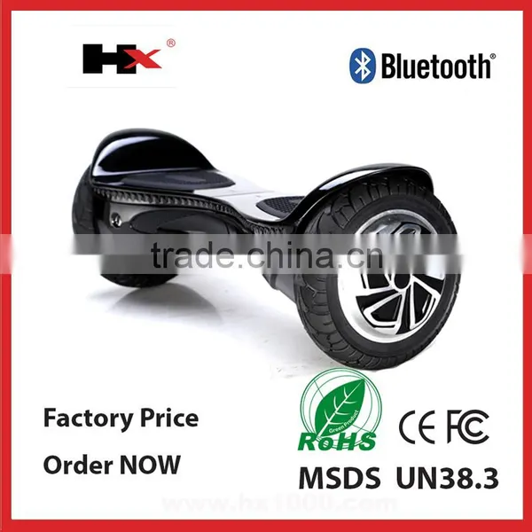 HX Manufacturer Patented 8 Inch 2 Wheel Electric Self Balance Standing Scooter With Bluetooth UL2272 Certificate photo-3