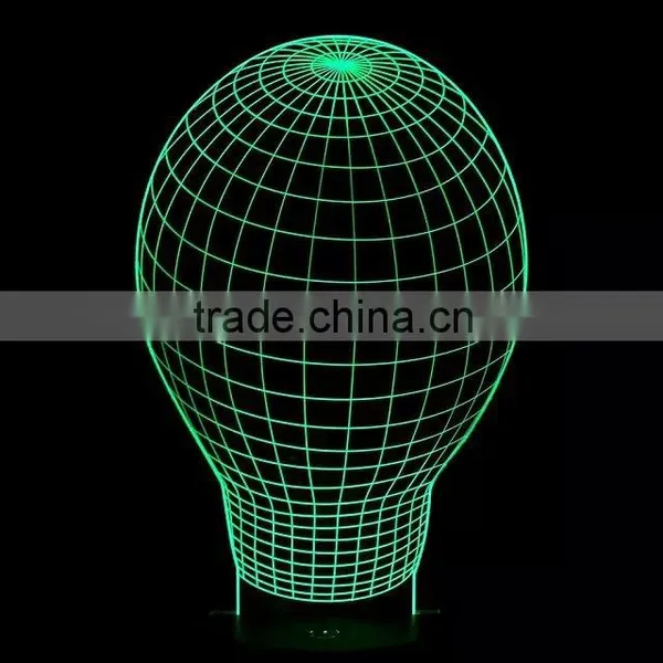 3D Optical Illusion Ball Ballet Night Lamp Night Light 10 Colorful LEDs Ultra-thin Acrylic Light Panel AA Battery or DC 5V photo-4