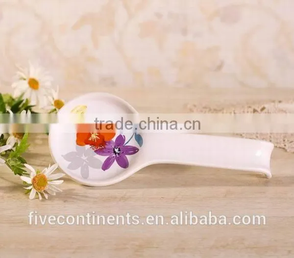 Italy romatic ceramic spoon rest spoon holder