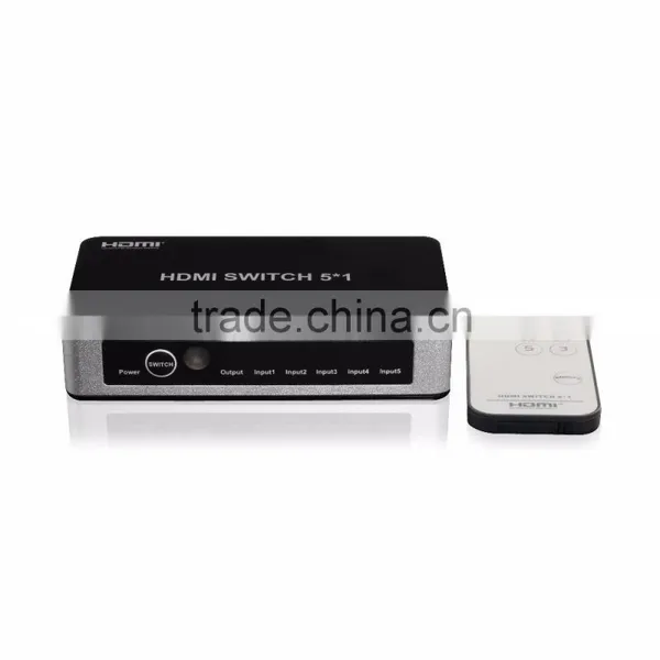 Hot-selling 5 Ports HDMI Switch | 4K x 2K HDMI 5x1 Powered Switch With IR Wireless Remote and Power Adapter photo-5