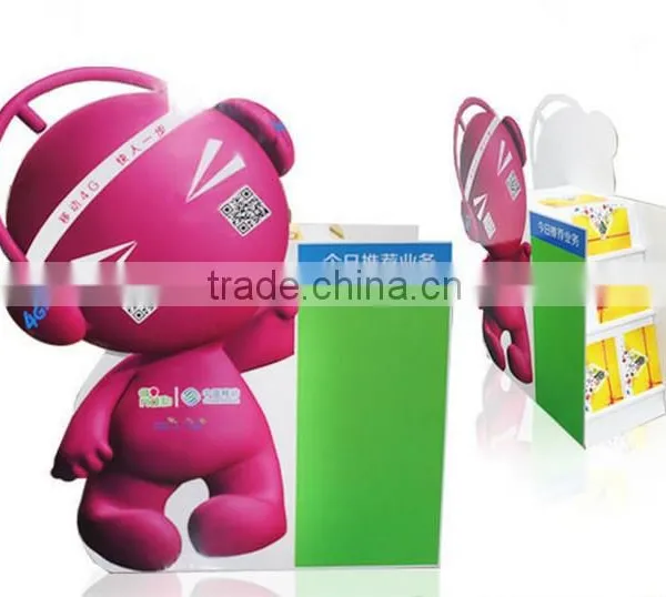 Eco-friendly Custom Advertising Portable Standee Display Cardboard Stand Commercial Fingure Image Paper Display photo-4