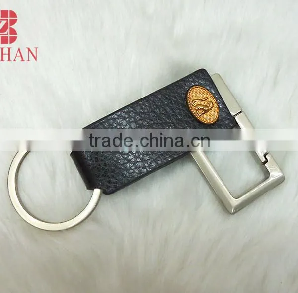 Leather Carabiner Keychain/Fashion Gentleman Jewelry Leather Keychain photo-2
