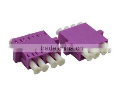LC Quad Om4 Optical Fiber Adapter ,OM4 4 Core Fiber Optic Adapter photo-2