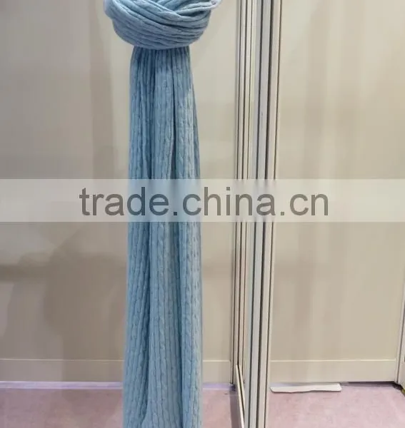Winter Fall Classic Knitted Wool Cashmere Scarf Hot Sale photo-2