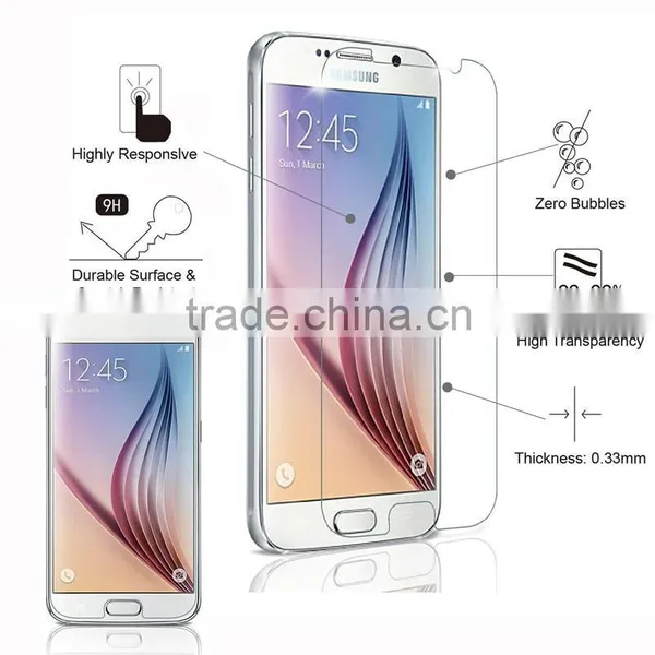 2.5D Protective Flim for Samsung Galaxy s6 Tempered Glass Screen Protector, 9h Curved Glass Screen Protector for s6 photo-3