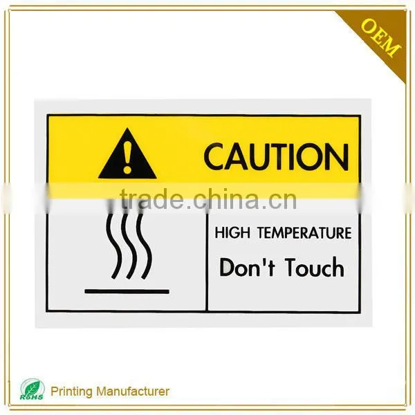 High Temperature Warning Label,High Temperature Warning Label,Warning Label