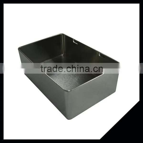 Recyclable Feature Rectangular Shape Food Storage Metal Tin Box photo-3
