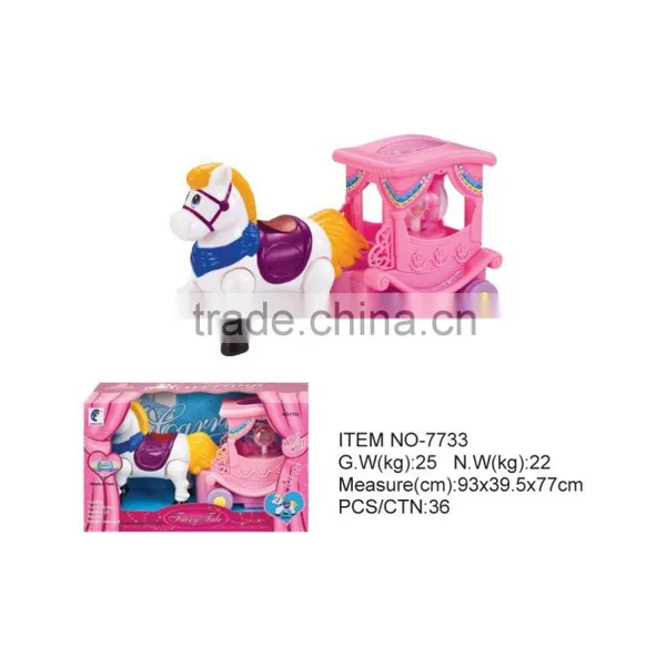 Hot Toy BO Music Prince Horse Carriage, Electric Carriage Toys With Light & Music Toys for Sales