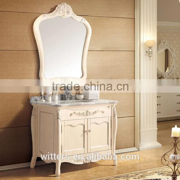 WTS-807GO 40'' French Classic Single Sink Bathroom Vanity With Mirror photo-5