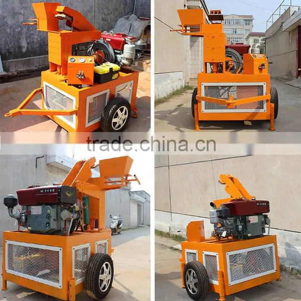 QTS1-20 Dongyue Hydraulic Interlock Soil Clay Brick Making Machine With Diesel Engine photo-2