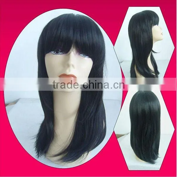 High quality Long hair style kinky Straight Wig