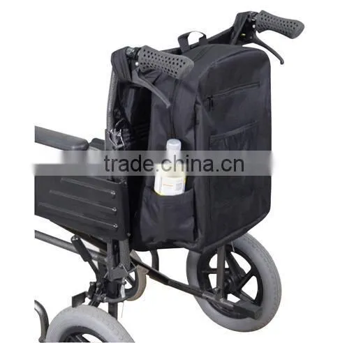 Topmedi Mesh Side Bag Power Electric Wheelchair Pannier Bag With Padded Loop Scooter Bag for Disabled photo-3