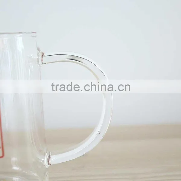 China Supplier Clear Glass Measuring Cup With Handle Handmade Glassware OEM ODM 250ml photo-5