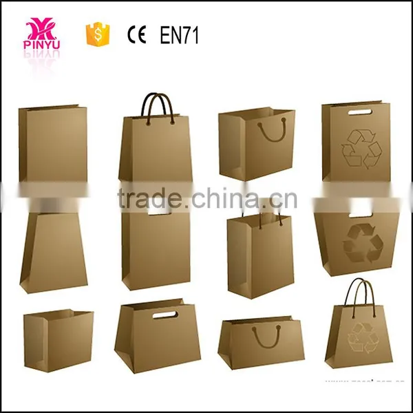 Kraft Art Materials Custom Printing Paper Bag Murah Price From Shanghai