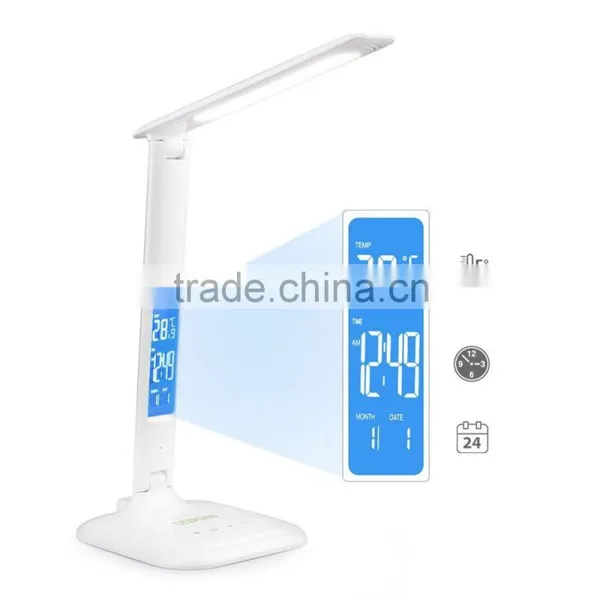Modern Desk Lamp Dimmable Reading Light With Temperatures, 3 Color Mode,5-Level Dimmer photo-4