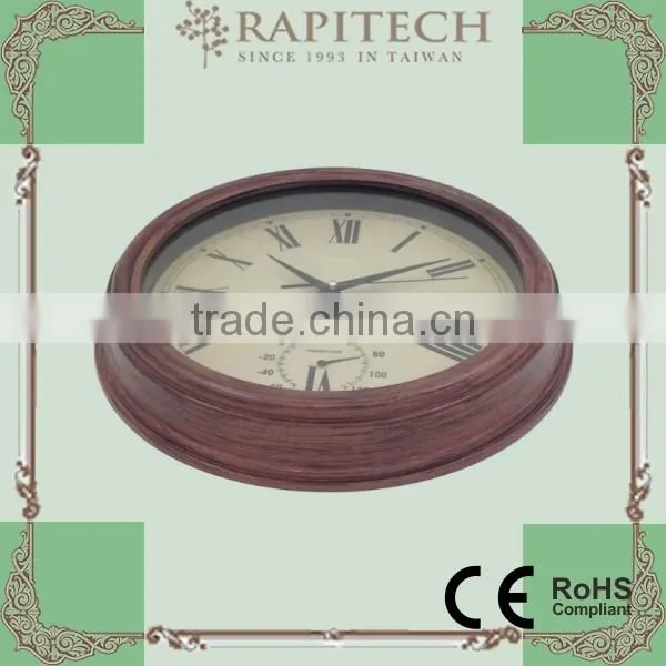 12 Inch Plastic Garden Thermometer Clock photo-4