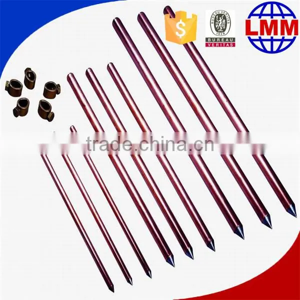 High Voltage Solid Copper Bonded Steel Chemical Earthing Electrode in China photo-6