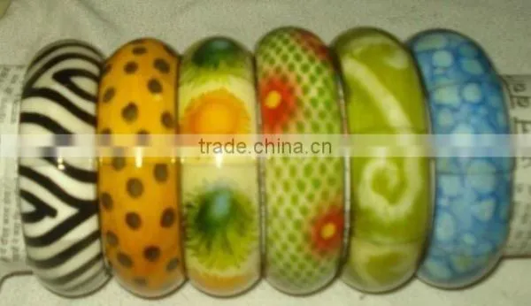 Brass Printed Bangles photo-4