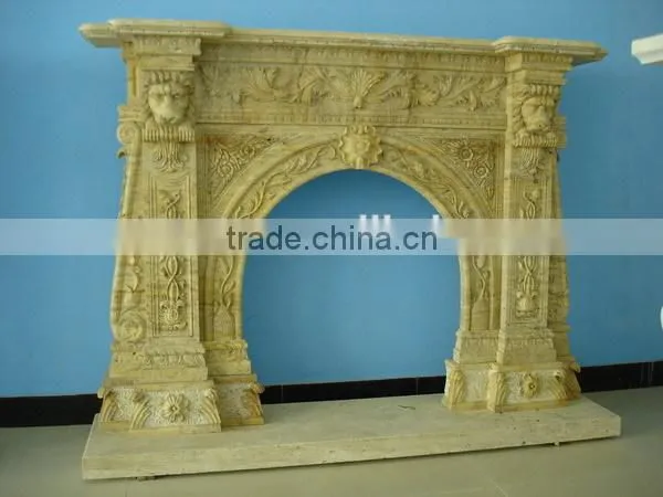 Cultured Marble Fireplace With Cheap Price photo-4