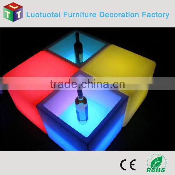 Plastic Square Led Ice Bucket /wine Cooler photo-2