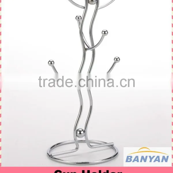 Chrome Metal Wire Mug Holder ,cup Holder