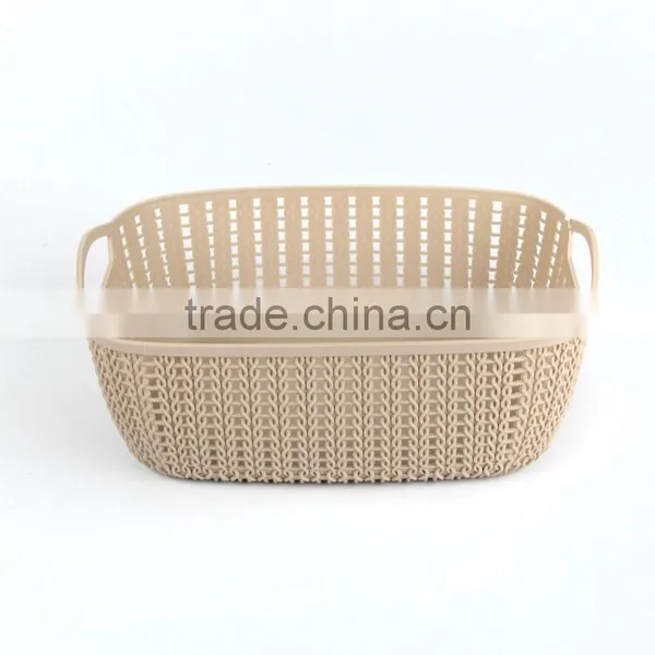 Plastic Square Storage Basket With Multi-colors photo-2
