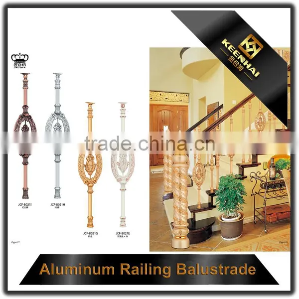 Luxury Design Decorative Powder Coated Cast Aluminum Railing for Stairs photo-6