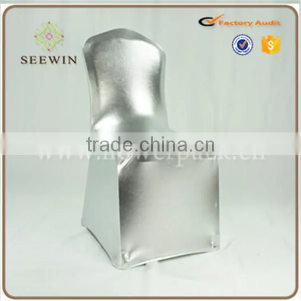 Wholesale Spandex Banquet Metallic Chair Cover Wedding photo-4