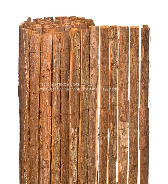 Cheap Rural Style Single/double Faced Tree Bark Screening Roll Fence photo-2
