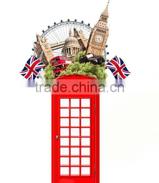 Freestanding Antique Outdoor Metal Frame Telephone Booth photo-5