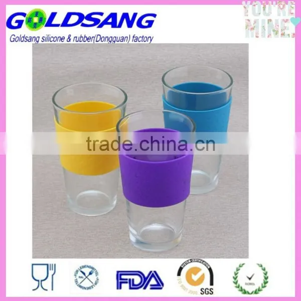 Coffee Cup Latte Cappuccino Glass Tumbler Silicone Sleeve photo-3