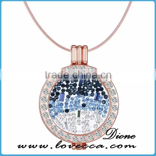 2017 Latest Fashion Gold Coins Changeable DIY Coin Necklace Pendant With 60cm Chain photo-2