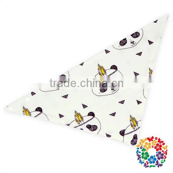 Fancy Baby Boy And Girls Custom Cotton Teething Bandana Drool Bibs photo-5