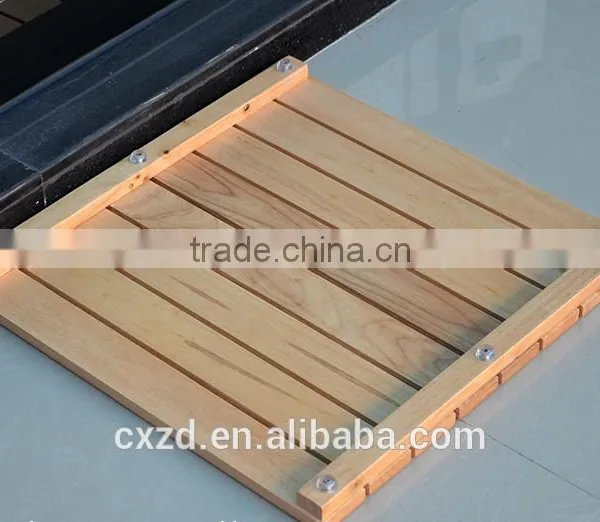 Custom Natural Colar Wooden Bath Mat photo-3