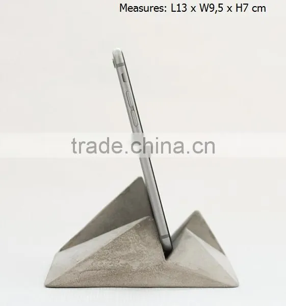 Office Set Modern Concrete Ipad Stand Cement Phone Holder for Table Deco photo-5