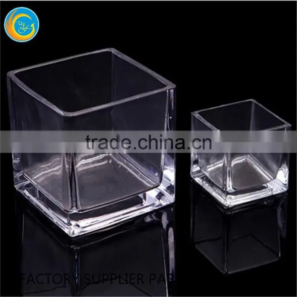 Square Antique Glass Vases Glass Vase Wholesale for Homedecoration photo-4