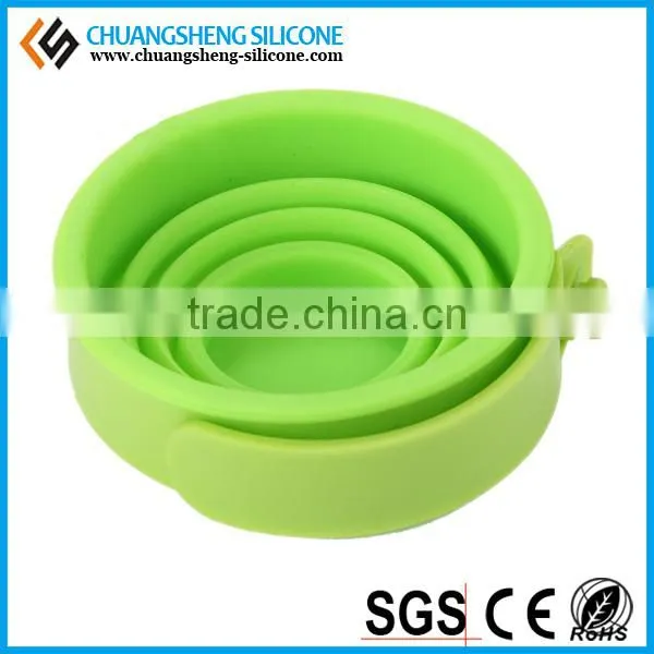 Daily Necessory Folding Cup, Silicone Foldable Mug, Multifunctional Container photo-5