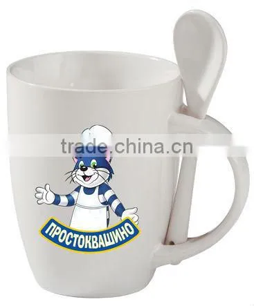 Wholesale Coffee Mug With Spoon,Ceramic Coffee Mug and Cup photo-3