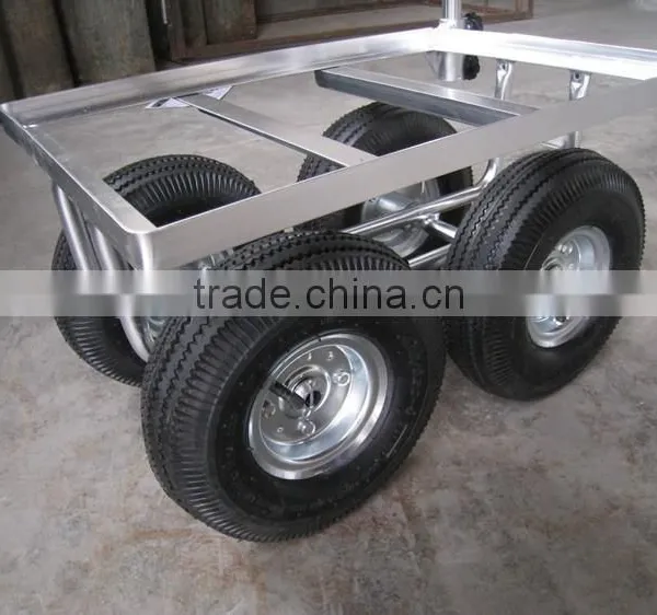 Adjustable Mini Aluminum Folding 4 Wheel Trolley Tool Cart With High Quality photo-3