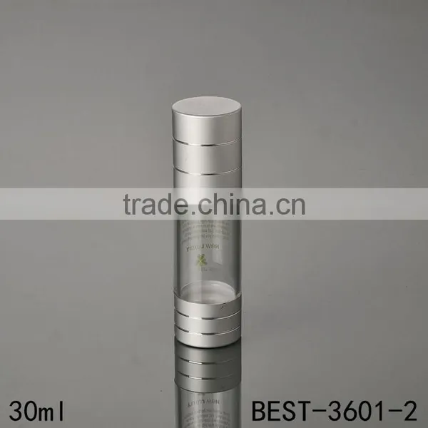 Classic Design Silver 30ml Airless Bottle Essential Oil Airless Pump Bottle 30ml photo-2