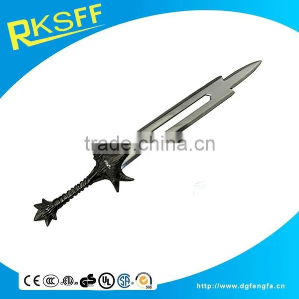 Sword Shape Customized Souvenirs Zinc Alloy Silver Color Metal Sword Letter Opener photo-2