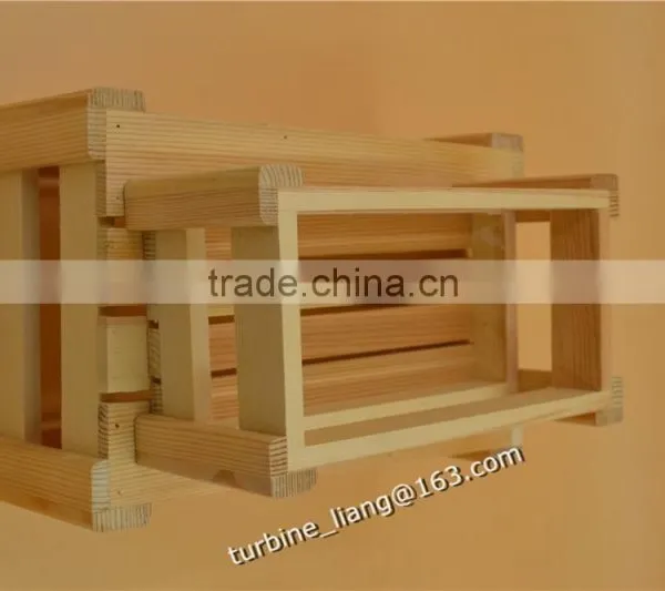 Large Natural Wood Box or Wooden Crate photo-3